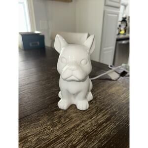 Target White Ceramic French Bulldog Lamp‎ - 7 in.